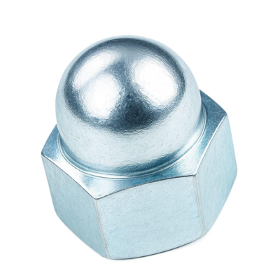 M10 Dome Nut Din1587 BZP Gr.6 Pack 100