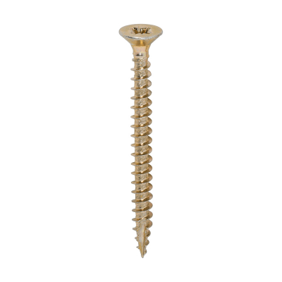 4.5x50 Pozi Countersunk Multi Purpose Screw Zinc & Yellow Plated Timco Classic Range Pack 200