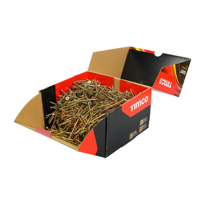 5.0x70 Pozi Countersunk Multi Purpose Screw Zinc & Yellow Plated Timco Velocity Range Pack 1000