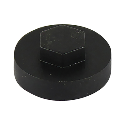 16 Hex Head Cover Cap Black Pack 1000