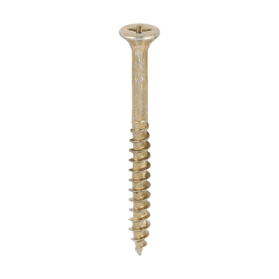 4.5x50 Pozi Countersunk Multi Purpose Screw Zinc & Yellow Plated Timco Velocity Range Pack 200