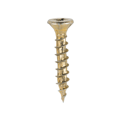 5.0x30 Pozi Countersunk Multi Purpose Screw Zinc & Yellow Plated Timco Velocity Range Pack 200
