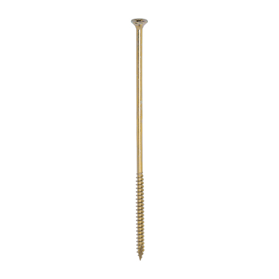 6.0x180 Pozi Countersunk Multi Purpose Screw Zinc & Yellow Plated Timco Classic Range Pack 100