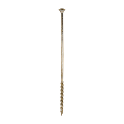 6.0x200 Pozi Countersunk Multi Purpose Screw Zinc & Yellow Plated Timco Classic Range Pack 100