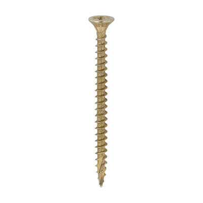 4.5x60 Pozi Countersunk Multi Purpose Screw Zinc & Yellow Plated Timco C2 Range Pack 200
