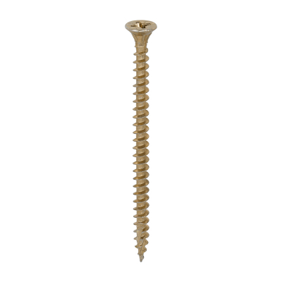 4.5x70 Pozi Countersunk Multi Purpose Screw Zinc & Yellow Plated Timco C2 Range Pack 200