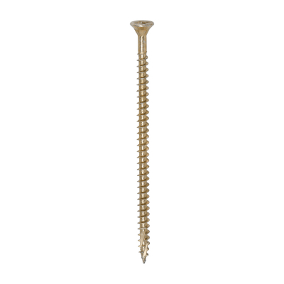 4.0x80 Pozi Countersunk Multi Purpose Screw Zinc & Yellow Plated Timco C2 Range Pack 200
