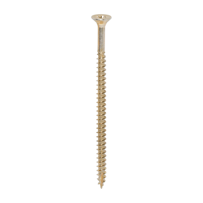 5.0x90 Pozi Countersunk Multi Purpose Screw Zinc & Yellow Plated Timco Classic Range Pack 100