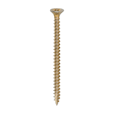 3.5x50 Pozi Countersunk Multi Purpose Screw Zinc & Yellow Plated Timco Classic Range Pack 200