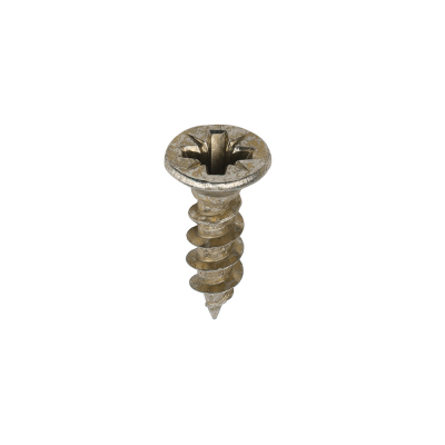 4x15 Pozi Countersunk Chipboard Screw Zinc & Yellow Plated Timco Solo Range Pack 200