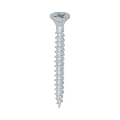 4.0x40 Pozi Countersunk External Multi Purpose Silver Screw Timco C2 Range Pack 350