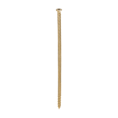 7.5x200 Torx Flat Countersunk Masonry Screw Zinc & Yellow Plated Timco Pack 100