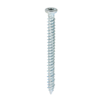 7.5x80 Torx Flat Countersunk Masonry Screw Zinc Plated Timco Pack 100