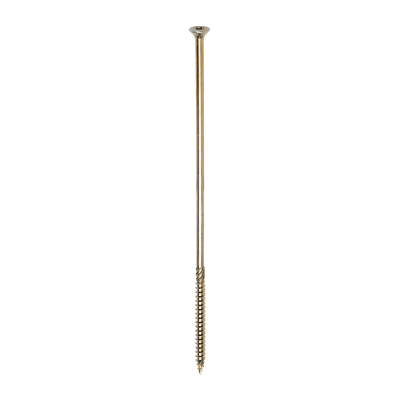 8.0x275 Torx Countersunk Multi Purpose Clamp Screw Zinc & Yellow Plated Timco C2 Range Pack 25