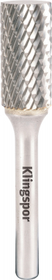6x18x6 Cylinder Shaped Without Endcut Carbide Burr HF100A Double Serration Cut (Cut 6)