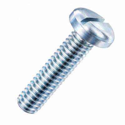M6x25 Slotted Pan Screw DIN 85 Zinc Plated Pack 200