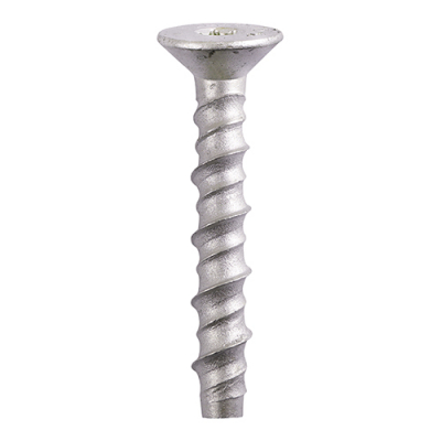 M8x75 Torx Countersunk Masonry Bolt DIN 529 Silver Pack 100