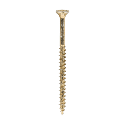 4.0x60 Pozi Countersunk Multi Purpose Screw Zinc & Yellow Plated Timco Velocity Range Pack 200