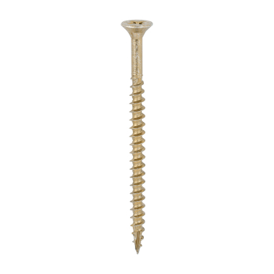 6.0x90 Pozi Countersunk Multi Purpose Screw Zinc & Yellow Plated Timco C2 Range Pack 100