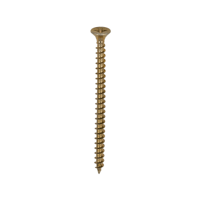 4x60 Pozi Countersunk Chipboard Screw Zinc & Yellow Plated Timco Solo Range Pack 200