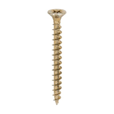6x60 Pozi Countersunk Chipboard Screw Zinc & Yellow Plated Timco Solo Range Pack 200