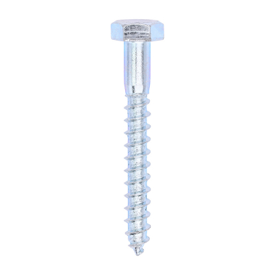 10x80 Coachscrew DIN 571 Zinc Plated Pack 50