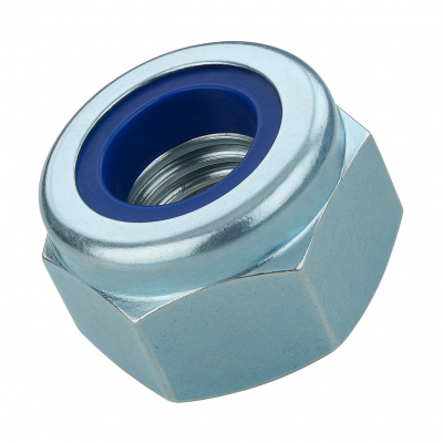 M27 Type T Nyloc Nut DIN 985 Zinc Plated Gr.6 Pack 10