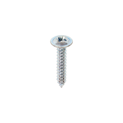 No6x3/4 Pozi Flange Ab Point Self Tapping Screw DIN 4174CZ Zinc Plated Pack 200