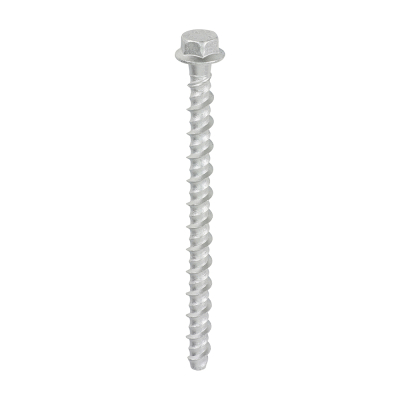 M6x100 Hex Flanged Masonry Bolt Din529 Silver Pack 100