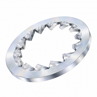 M20 Internal Shake Proof Lock Washer DIN 6798J Zinc Plated Pack 100