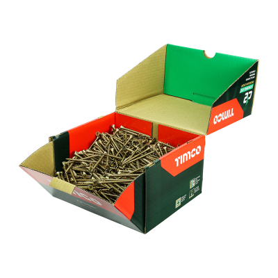 5.0x70 Pozi Countersunk Multi Purpose Screw Zinc & Yellow Plated Timco C2 Range Pack 1000