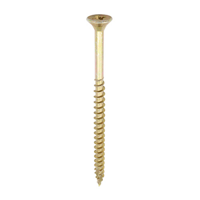 5.0x90 Pozi Countersunk Multi Purpose Screw Zinc & Yellow Plated Timco C2 Range Pack 325