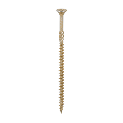 5.0x100 Pozi Countersunk Multi Purpose Screw Zinc & Yellow Plated Timco C2 Range Pack 300