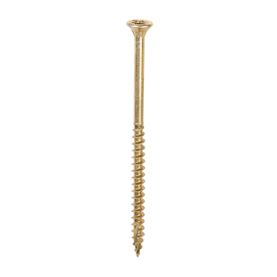 4.0x70 Torx Countersunk Multi Purpose Clamp Screw Zinc & Yellow Plated Timco C2 Range Pack 200