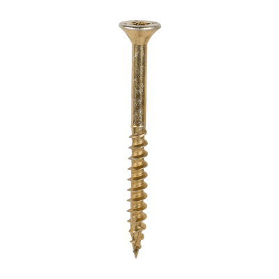 6.0x70 Torx Countersunk Multi Purpose Clamp Screw Zinc & Yellow Plated Timco C2 Range Pack 200