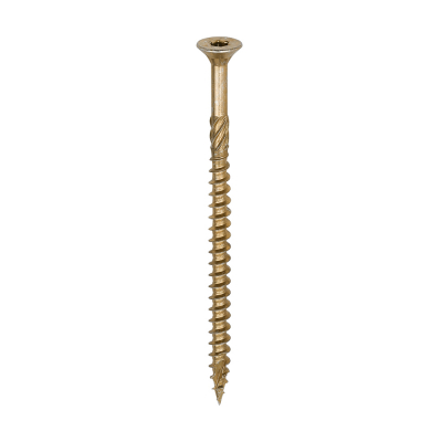 6.0x100 Torx Countersunk Multi Purpose Clamp Screw Zinc & Yellow Plated Timco C2 Range Pack 100