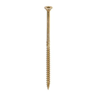 6.0x130 Torx Countersunk Multi Purpose Clamp Screw Zinc & Yellow Plated Timco C2 Range Pack 100