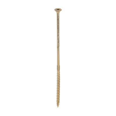 6.0x180 Torx Countersunk Multi Purpose Clamp Screw Zinc & Yellow Plated Timco C2 Range Pack 100
