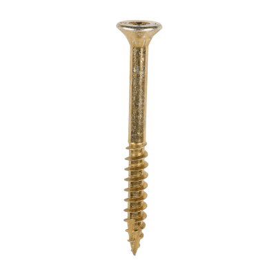 8.0x80 Torx Countersunk Multi Purpose Clamp Screw Zinc & Yellow Plated Timco C2 Range Pack 100