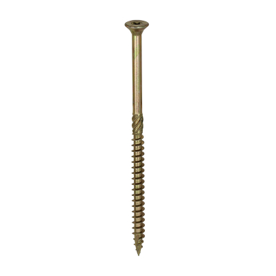 8.0x150 Torx Countersunk Multi Purpose Clamp Screw Zinc & Yellow Plated Timco C2 Range Pack 50