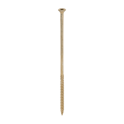 8.0x225 Torx Countersunk Multi Purpose Clamp Screw Zinc & Yellow Plated Timco C2 Range Pack 50