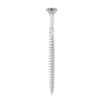 6.0x100 Pozi Countersunk External Muti Purpose Silver Screw Timco C2 Range Pack 100
