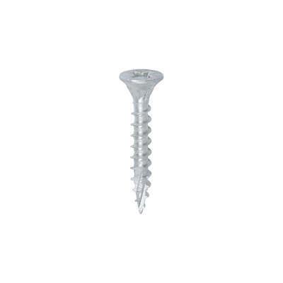 6.0x40 Pozi Countersunk External Muti Purpose Silver Screw Timco C2 Range Pack 150
