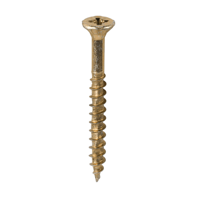 6.0x60 Pozi Countersunk Multi Purpose Screw Zinc & Yellow Plated Timco Velocity Range Pack 200