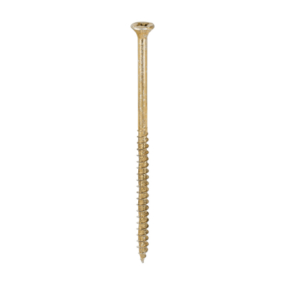 6.0x120 Pozi Countersunk Multi Purpose Screw Zinc & Yellow Plated Timco Velocity Range Pack 100