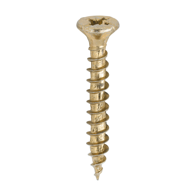 4.0x30 Pozi Countersunk Multi Purpose Screw Zinc & Yellow Plated Timco Velocity Range Pack 1500