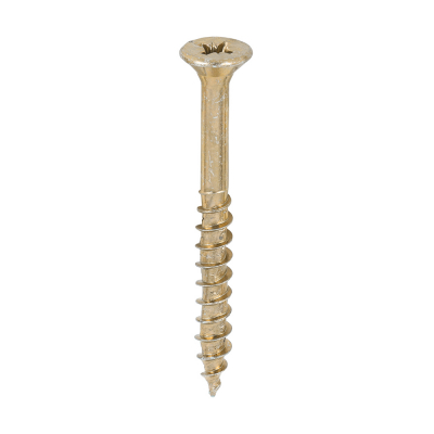 5.0x50 Pozi Countersunk Multi Purpose Screw Zinc & Yellow Plated Timco Velocity Range Pack 600