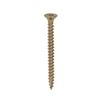 3.0x35 Pozi Countersunk Multi Purpose Screw Zinc & Yellow Plated Timco Classic Range Pack 200