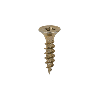 4.5x20 Pozi Countersunk Multi Purpose Screw Zinc & Yellow Plated Timco Classic Range Pack 200