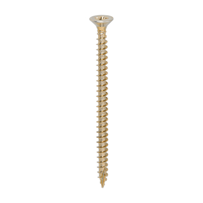 5.0x75 Pozi Countersunk Multi Purpose Screw Zinc & Yellow Plated Timco Classic Range Pack 200